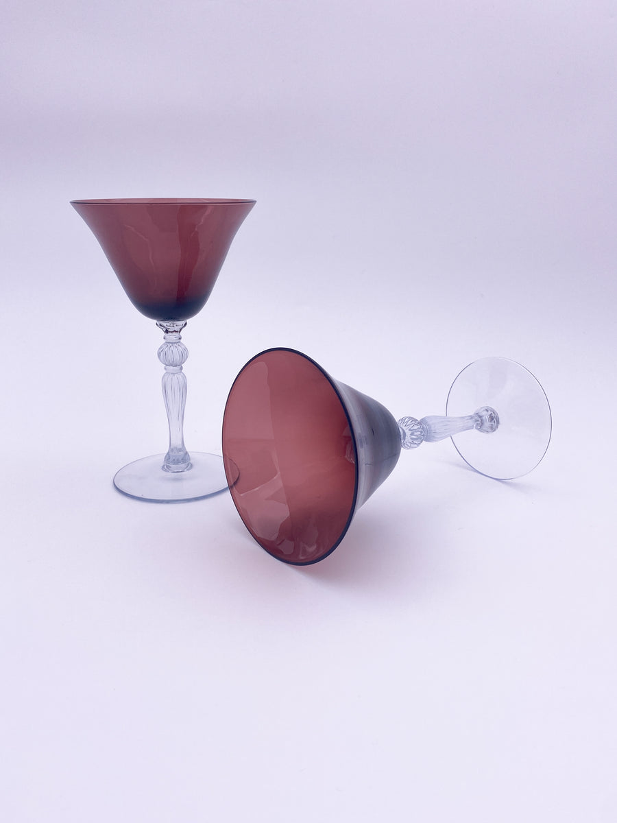 Set of 2 Small Iridescent Wine Glasses – Objects Inanimate